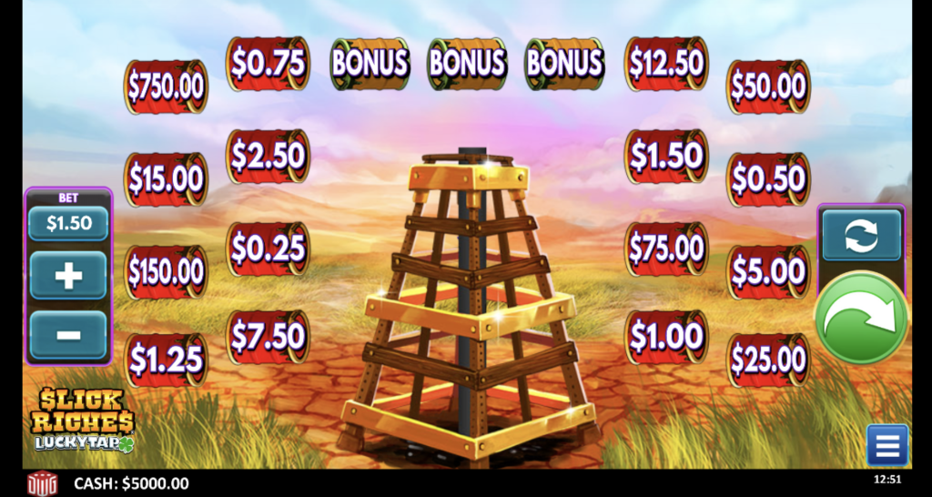 Slick Riches Lucky Tap Slot Game