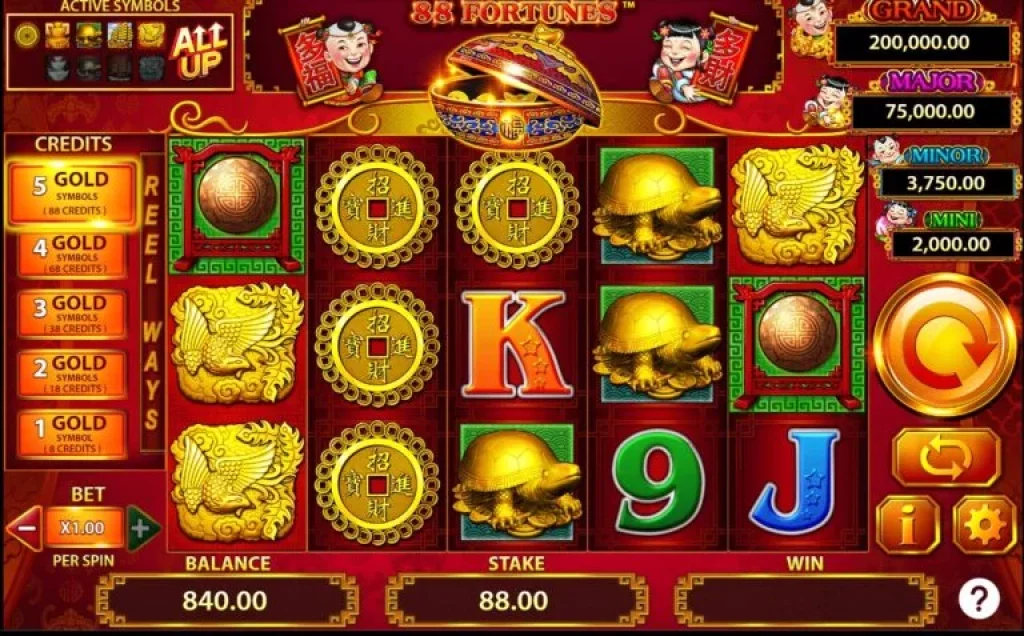 88 Fortunes Slot Game